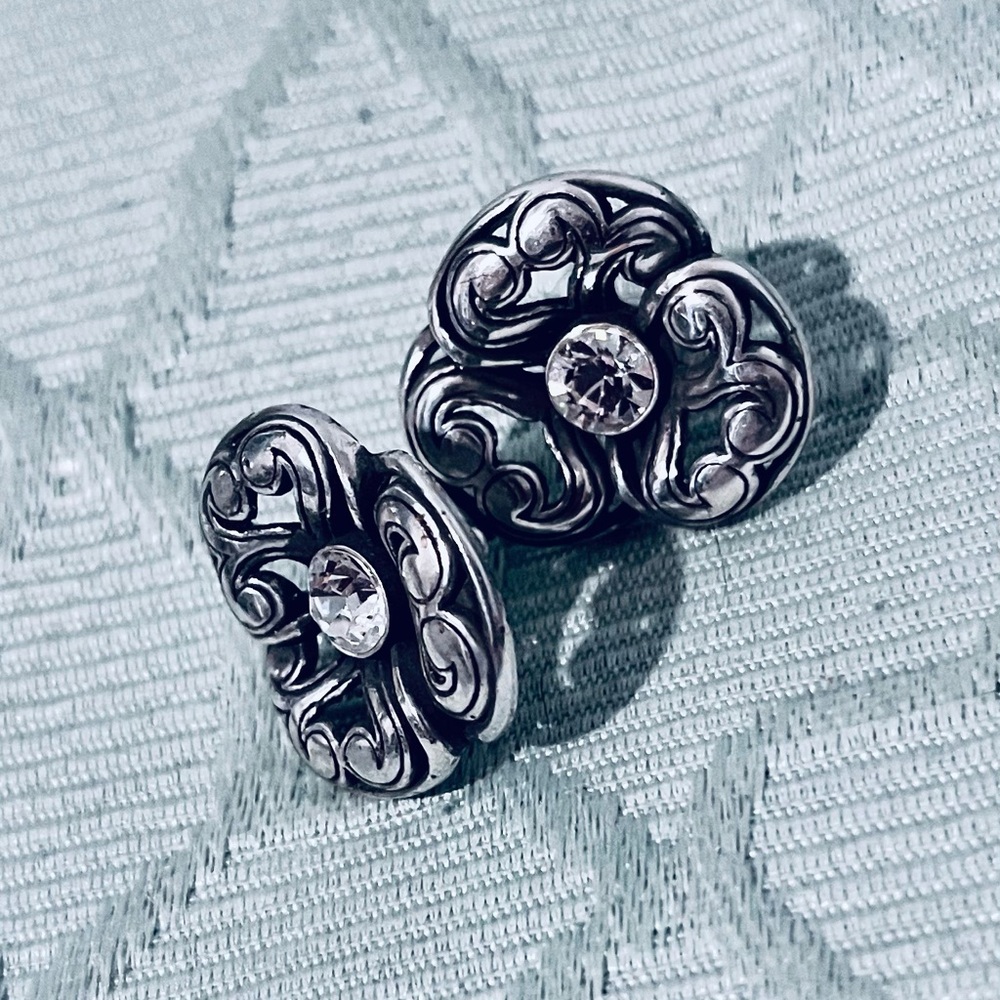 Brighton Flower Post Earrings with Swarovskis